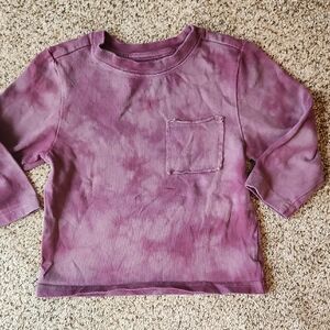 Art Class | Burgundy Tie-Dye Long Sleeve Shirt